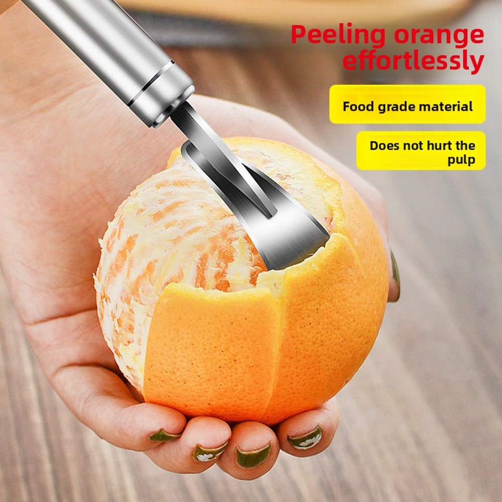 Stainless Steel Citrus Peeler Knife For Oranges Grapefruit Pomelo 1