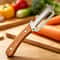 Wood Handle Vegetable Peeler & Fruit Slicer for Smooth, Effortless Kitchen Prep