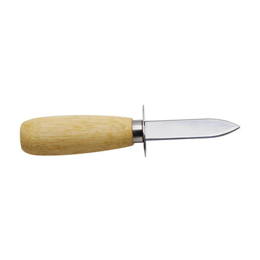 Premium Oyster Shucking Knife with Wooden Handle Stainless Steel Seafood Opener