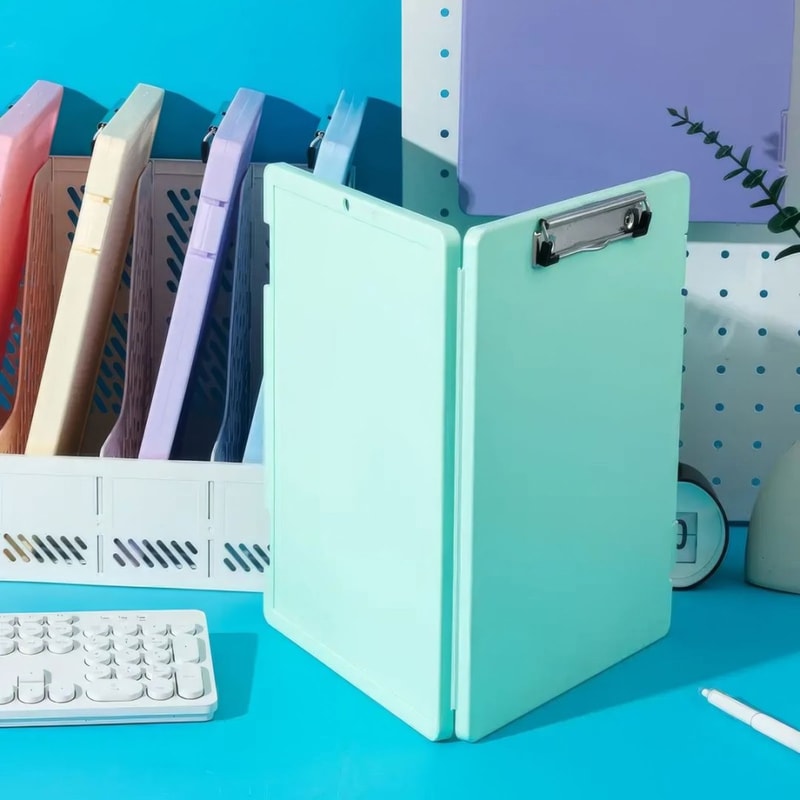 Rainbow File Organizer Box Desktop Organizer Document Storage Box For Office And Home 3