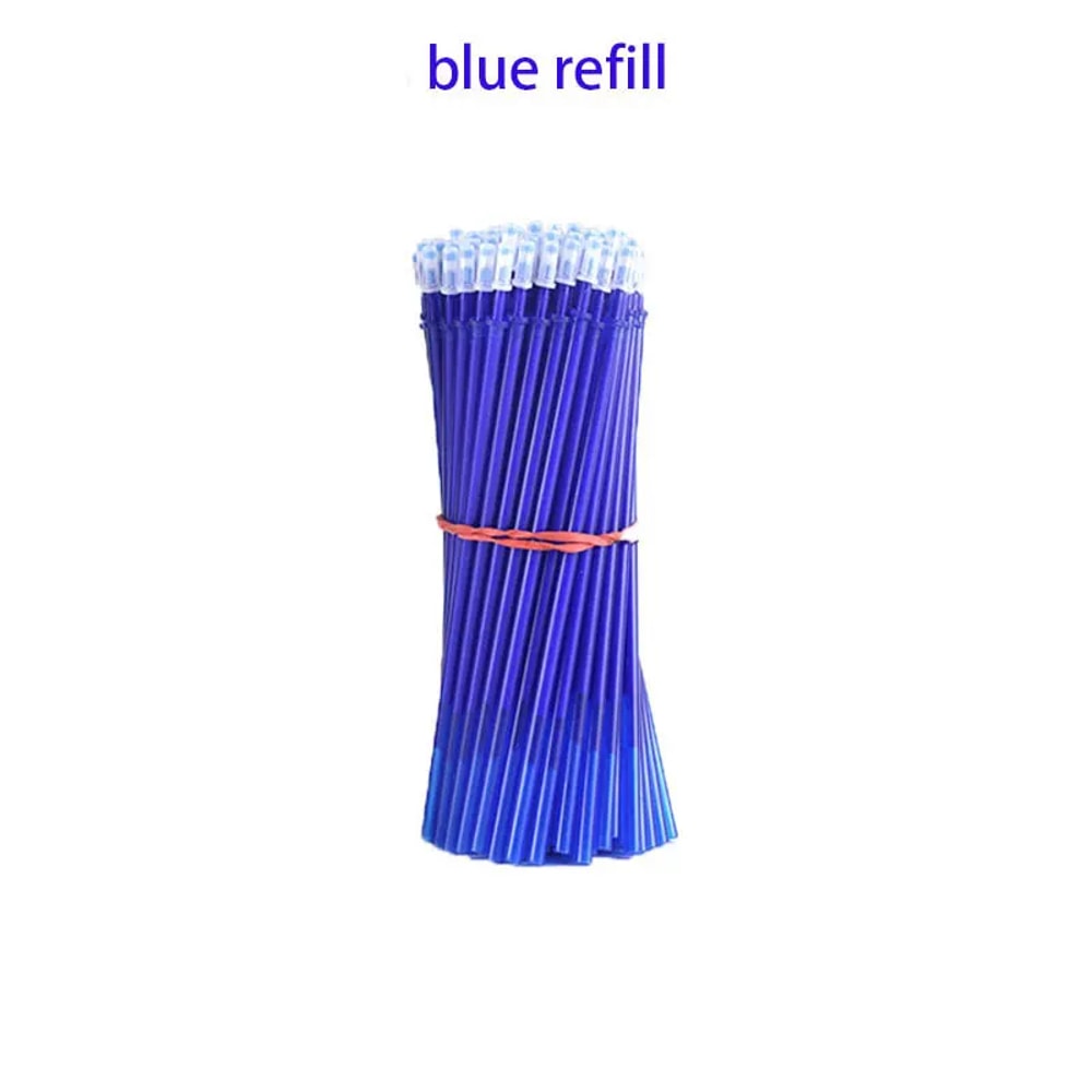 Reusable Erasable Gel Pen Refills Blue Black Ink Set for School and Office