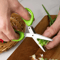 Blade Herb Scissors Stainless Steel Kitchen Cutter For Herbs Green Onions Vegetables 3