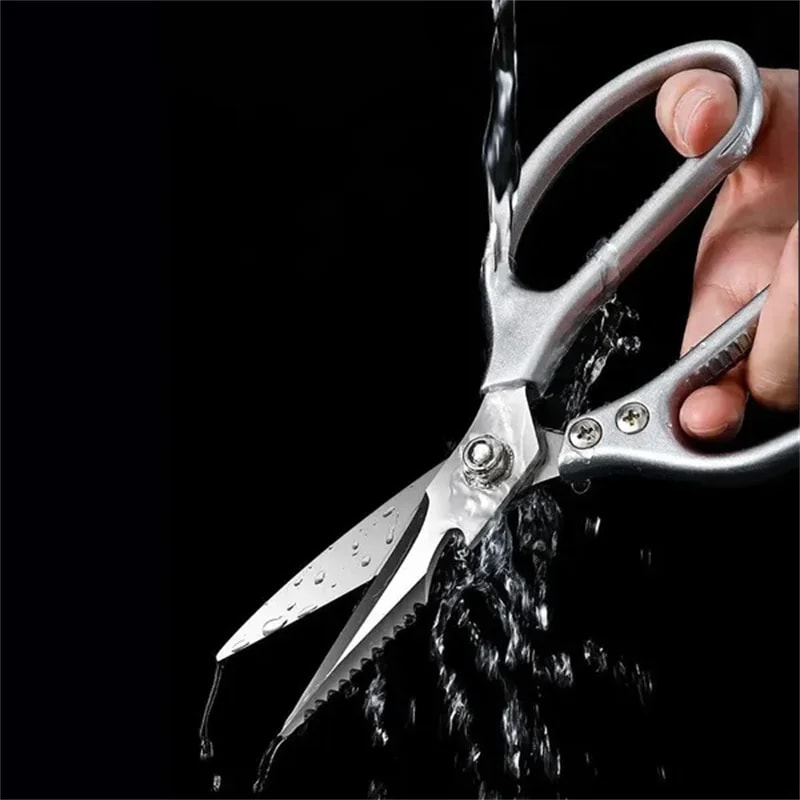 Professional Poultry Seafood Kitchen Shears Stainless Steel Heavy Duty Bone Cutting Scissors 4