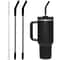 Silicone Tip Stainless Steel Replacement Straws For Stanley Tumblers With Cleaning Brush 0