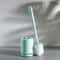 QuickDry Silicone Toilet Brush & Holder Set for Deep Bathroom Cleaning