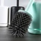 QuickDry Silicone Toilet Brush & Holder Set for Deep Bathroom Cleaning