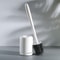 QuickDry Silicone Toilet Brush & Holder Set for Deep Bathroom Cleaning