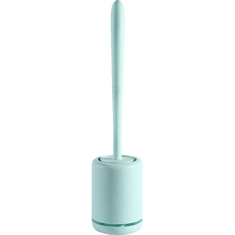 QuickDry Silicone Toilet Brush & Holder Set for Deep Bathroom Cleaning