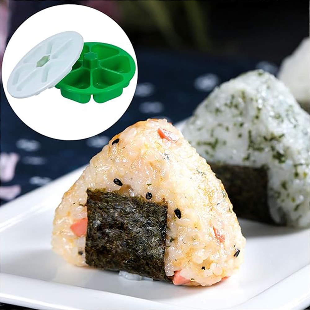 Piece Sushi Maker Kit with Onigiri Mold and Rice Ball Press for Bento Lunch Prep