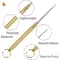 Titanium Alloy Telescopic Toothpick & Fruit Fork Keychain for Camping and Everyday Carry