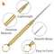 Titanium Alloy Telescopic Toothpick & Fruit Fork Keychain for Camping and Everyday Carry