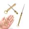 Titanium Alloy Telescopic Toothpick & Fruit Fork Keychain for Camping and Everyday Carry