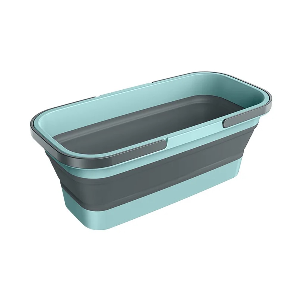 Collapsible Mop Bucket & Laundry Basket with Handle Large Foldable Cleaning Bucket for Home Use