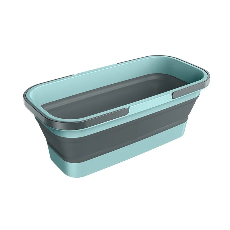 Collapsible Mop Bucket & Laundry Basket with Handle Large Foldable Cleaning Bucket for Home Use