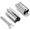 Stainless Steel Toothpaste Dispenser & Bathroom Organizer Rack Set