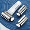 Stainless Steel Toothpaste Dispenser & Bathroom Organizer Rack Set