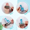 Stainless Steel Toothpaste Dispenser & Bathroom Organizer Rack Set