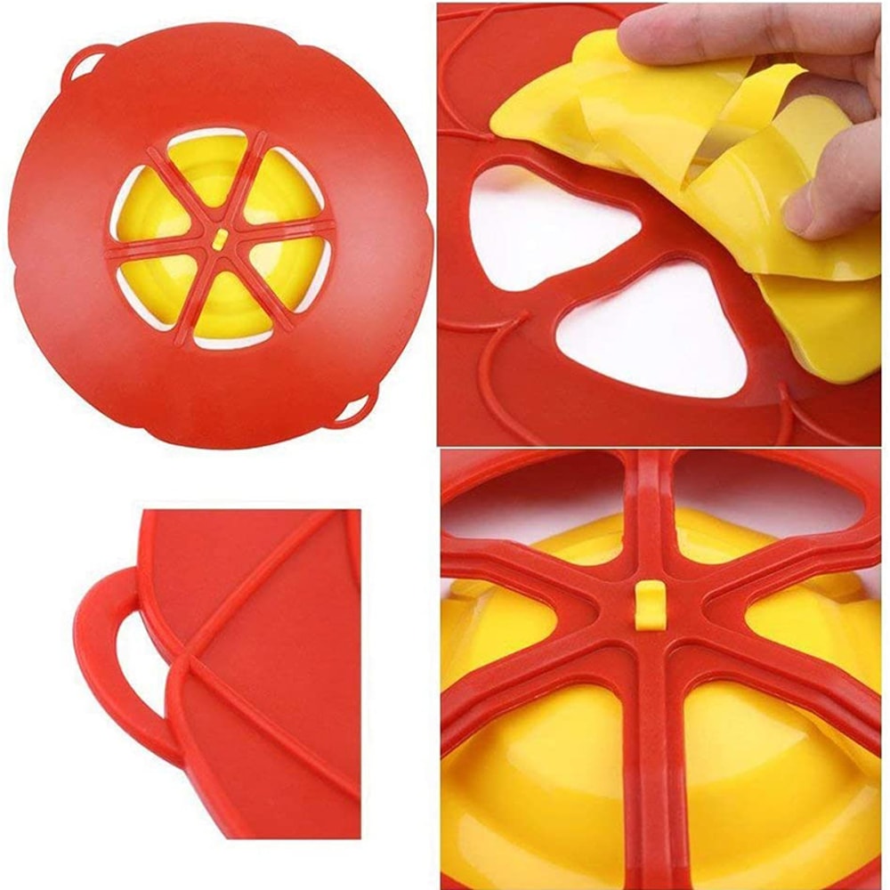 FlowerGuard Silicone Spill Stopper Lid for Pots & Pans
