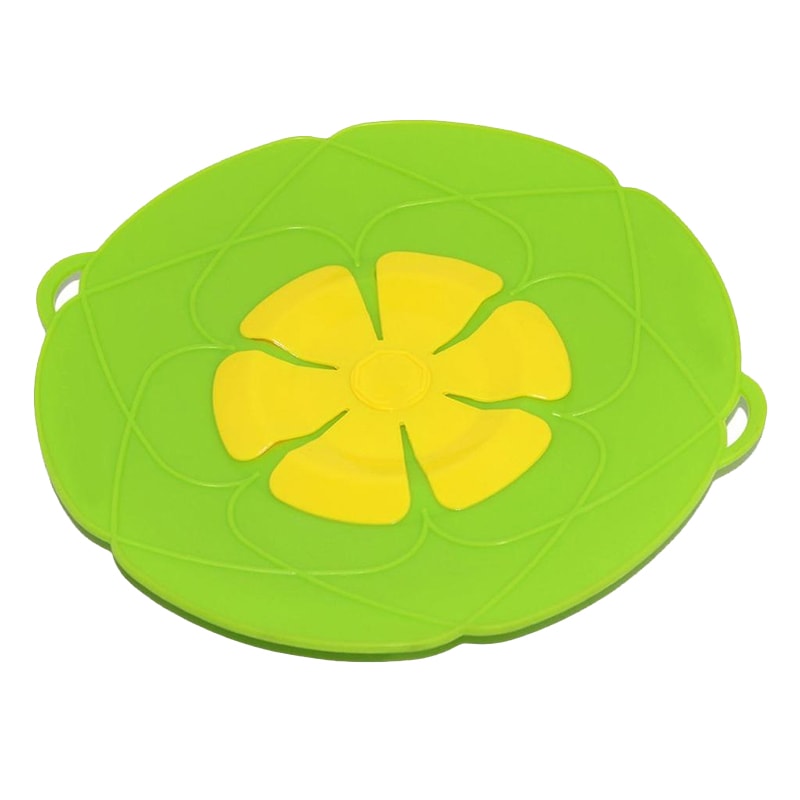 FlowerGuard Silicone Spill Stopper Lid for Pots & Pans
