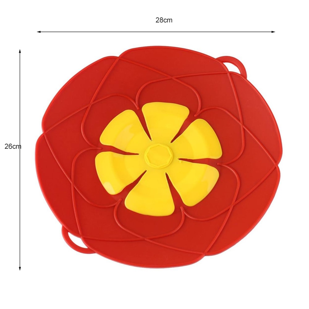 FlowerGuard Silicone Spill Stopper Lid for Pots & Pans