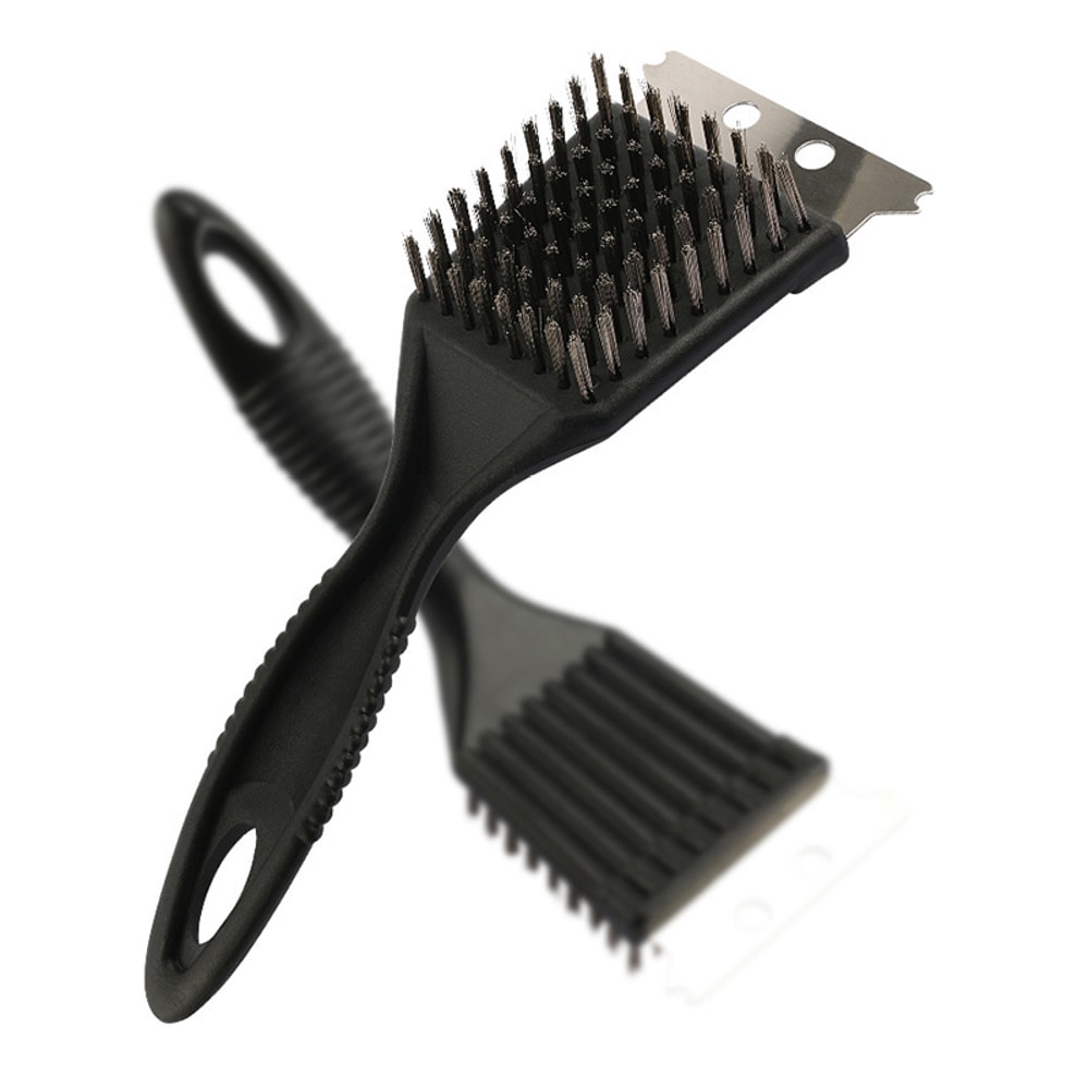 Stainless Steel BBQ Grill Brush for Non-Stick Grates & Outdoor Barbecue Cleaning
