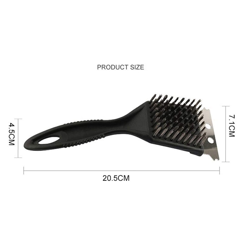 Stainless Steel BBQ Grill Brush for Non-Stick Grates & Outdoor Barbecue Cleaning
