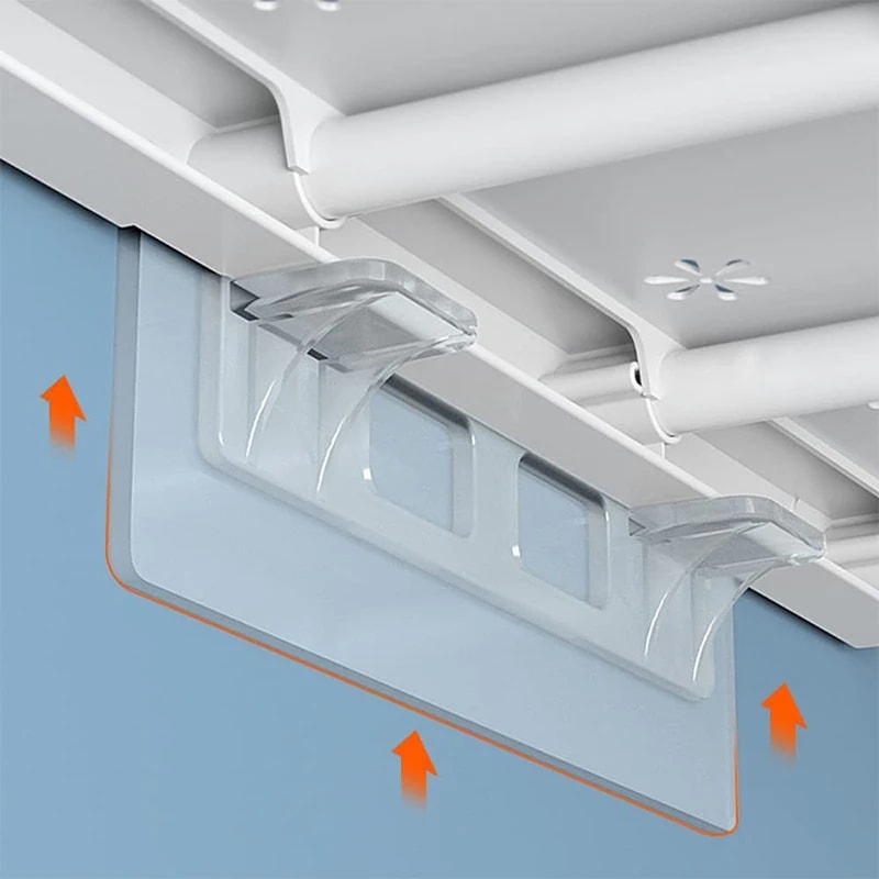 Tool Free Shelf Support Clips For Cabinets Closets Self Adhesive Shelf Brackets 4