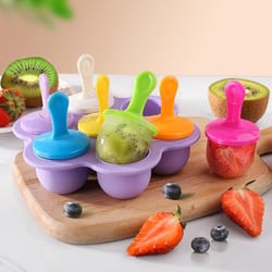 silicone ice cream pops mold tray for homemade baby treats & frozen fruit pops