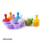 Silicone Ice Cream Pops Mold Tray for Homemade Baby Treats & Frozen Fruit Pops