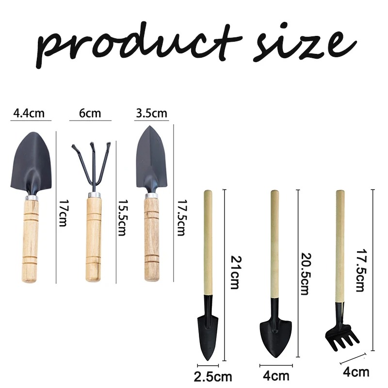 Mini Garden Tool Set For Indoor Plants Succulents With Shovel Rake And Weeding Tools 4