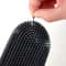 Luxury Silicone Toilet Brush with Holder & Long Handle for Deep Bathroom Cleaning