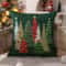 Cozy Plaid Christmas Pillow Cover Set for Festive Sofa & Holiday Home Decor