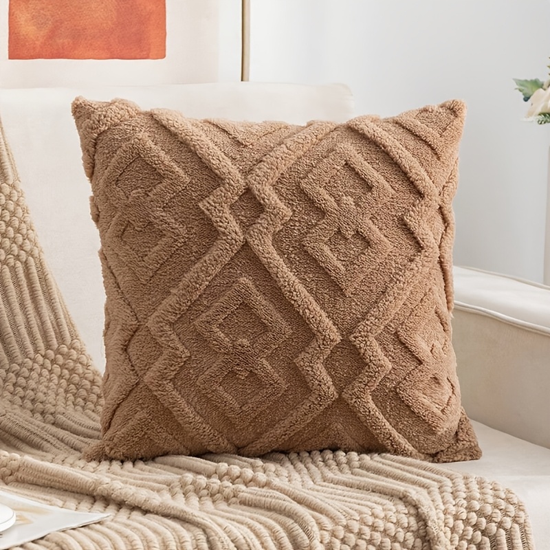 Luxury Plush Diamond Throw Pillow Cover for & Sofa and Bedroom Decor