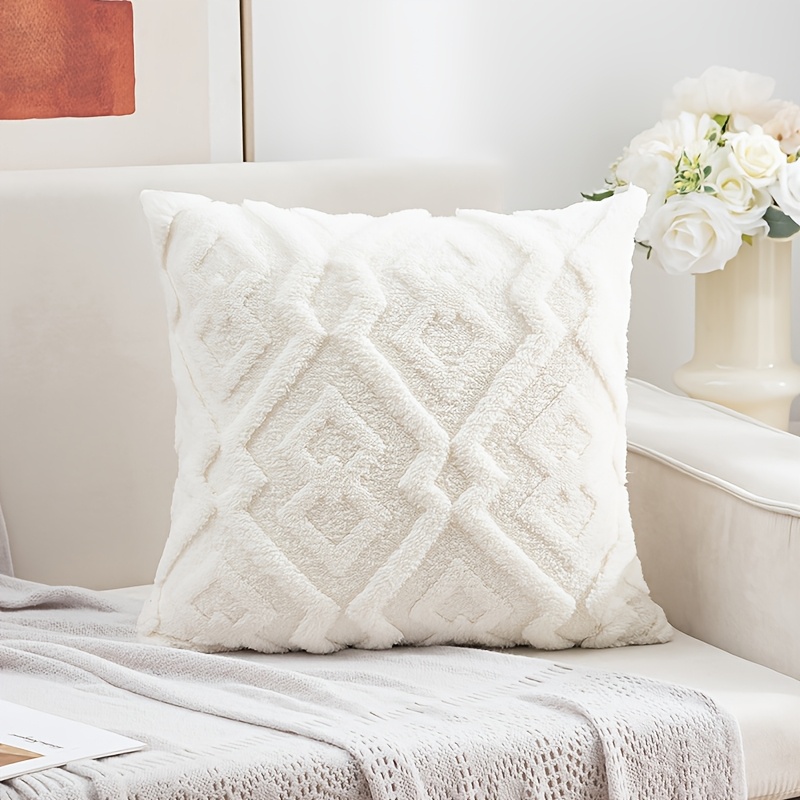 Luxury Plush Diamond Throw Pillow Cover for & Sofa and Bedroom Decor