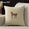 American Horse Embroidered Cushion Cover for Sofa and Living Room Decor