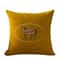 American Horse Embroidered Cushion Cover for Sofa and Living Room Decor