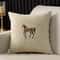 American Horse Embroidered Cushion Cover for Sofa and Living Room Decor