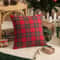 Cozy Christmas Tartan Plaid Pillow Cover for Sofa and Bed Decor