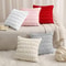 Cute Heart Plush Pillow Cover for Sofa Couch Bed Soft Decorative Cushion Case