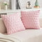 Cute Heart Plush Pillow Cover for Sofa Couch Bed Soft Decorative Cushion Case