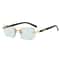 Retro Rimless Rectangle Sunglasses For Women Men UV Protection Travel Shades 12