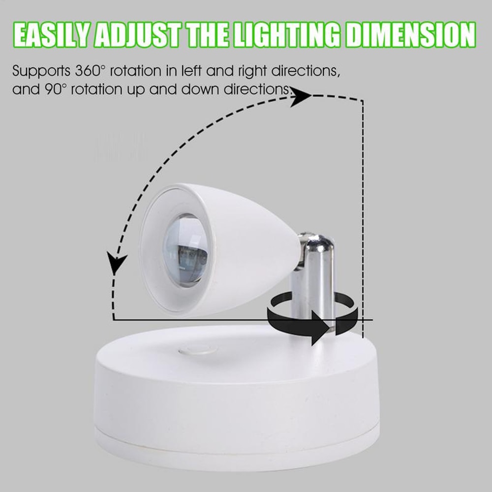 LumaGlow Rechargeable Plant Spotlight with Remote Control for Ambient Room Lighting