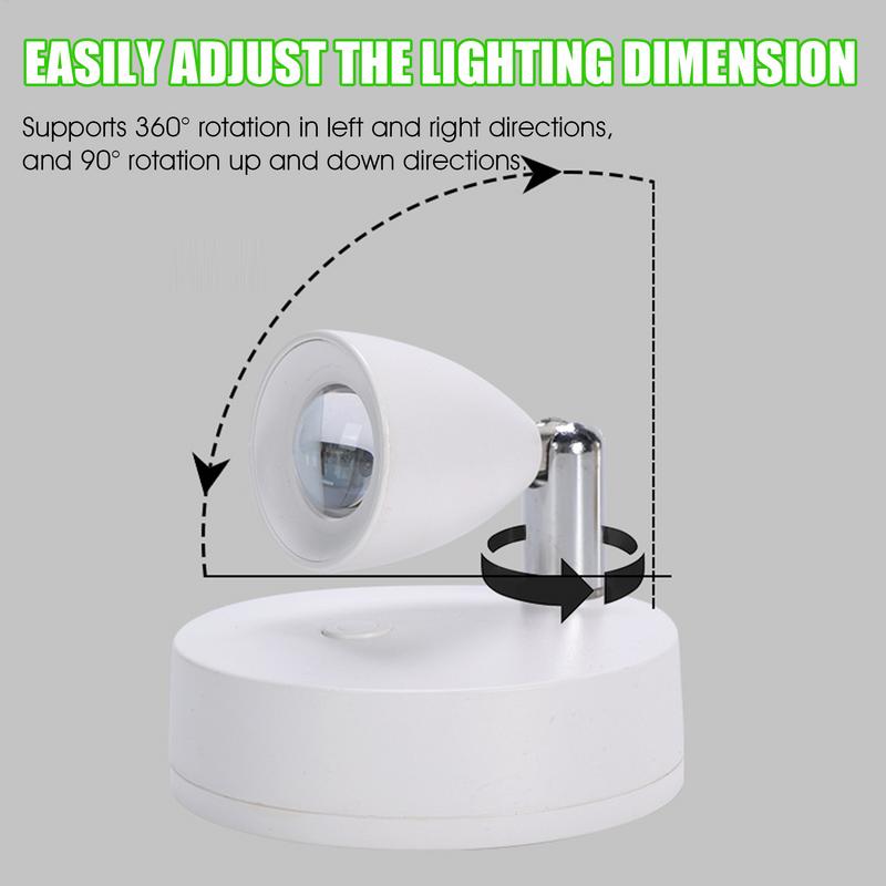 LumaGlow Rechargeable Plant Spotlight with Remote Control for Ambient Room Lighting