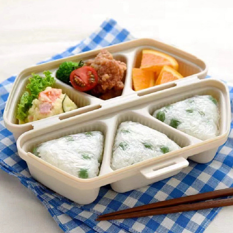 Grid Onigiri Mold Sushi Rice Ball Maker Bento Press Kit
