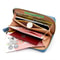 Elegant Zip Around Wristlet Wallet For Women Large Capacity PU Leather Wallet With Phone Pocket 2