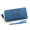 Elegant Zip Around Wristlet Wallet For Women Large Capacity PU Leather Wallet With Phone Pocket 5