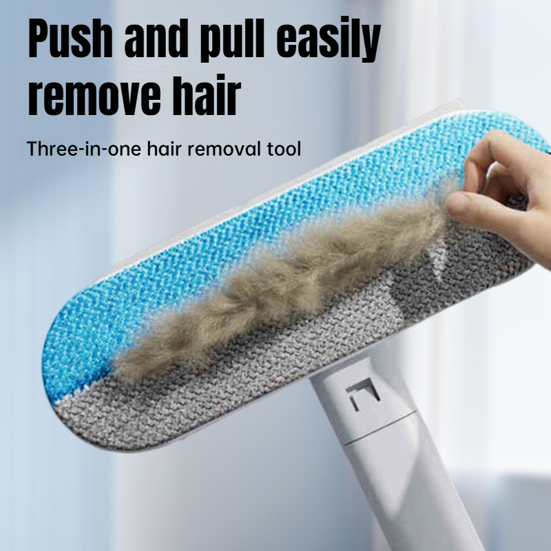 FurSweep Long Handle Pet Hair Remover Brush for Carpets, Cat Trees & Furniture