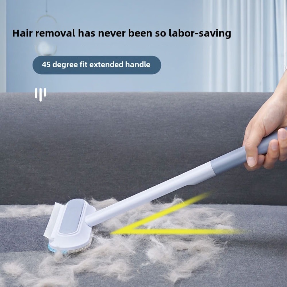FurSweep Long Handle Pet Hair Remover Brush for Carpets, Cat Trees & Furniture