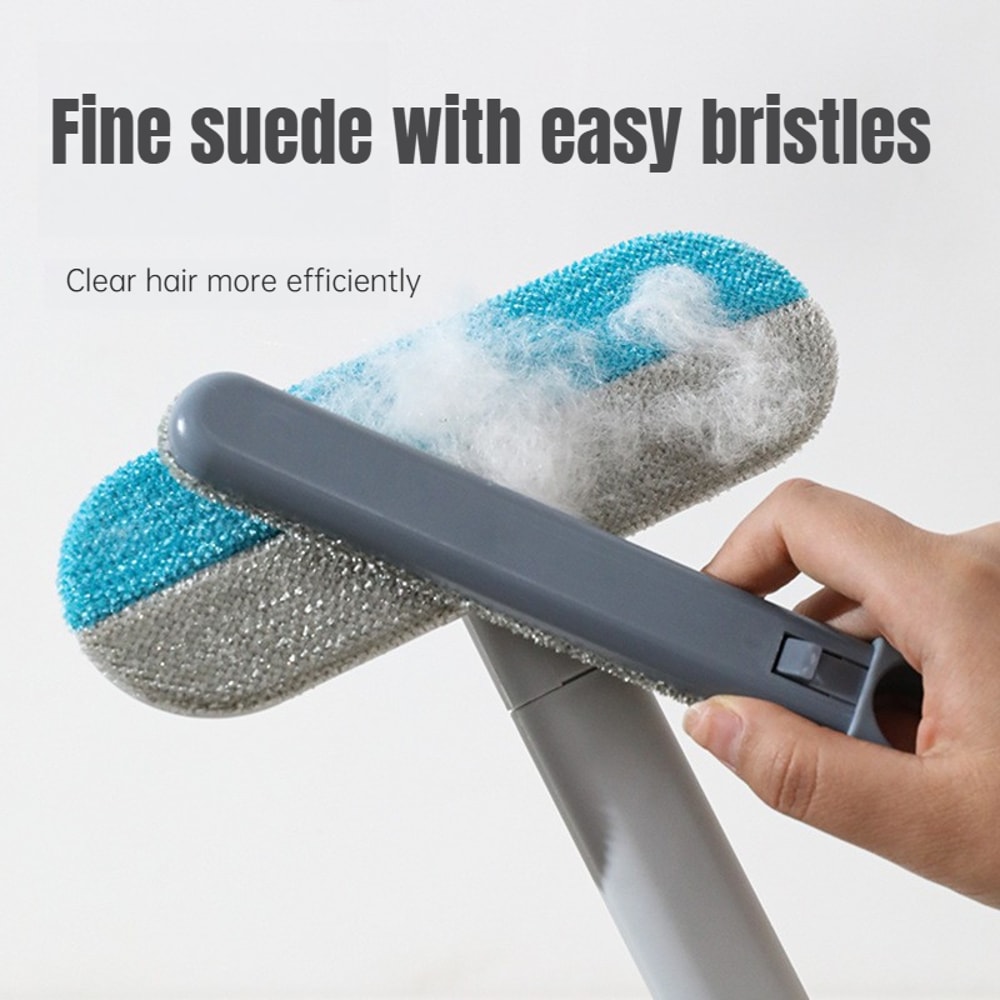 FurSweep Long Handle Pet Hair Remover Brush for Carpets, Cat Trees & Furniture