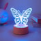 butterfly night light, USB bedside lamp, LED butterfly decor, romantic bedroom light, butterfly gift for her